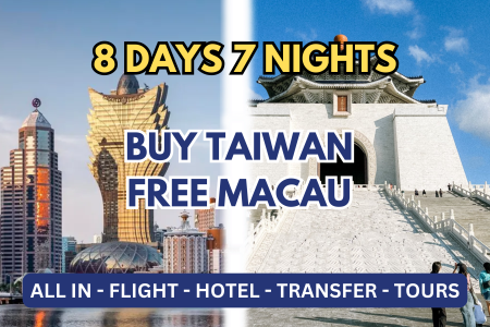 BUY TAIWAN FREE MACAU – 8D7N